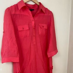 Decoded Pink Shirt.  Hi/Low Sz M